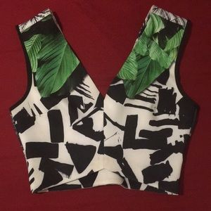 Clover Canyon Abstract & Unique Crop Top. Small